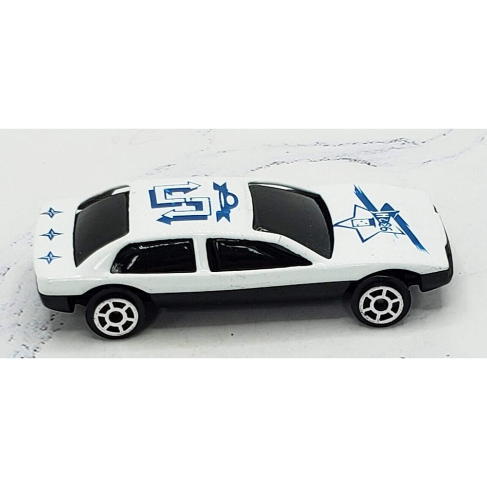Vintage White Ferrari The Toy Network City Racers Diecast Car